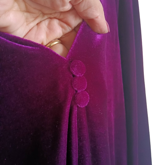 Taylor Deep Purple Long Sleeve Dress - Picture 4 of 5